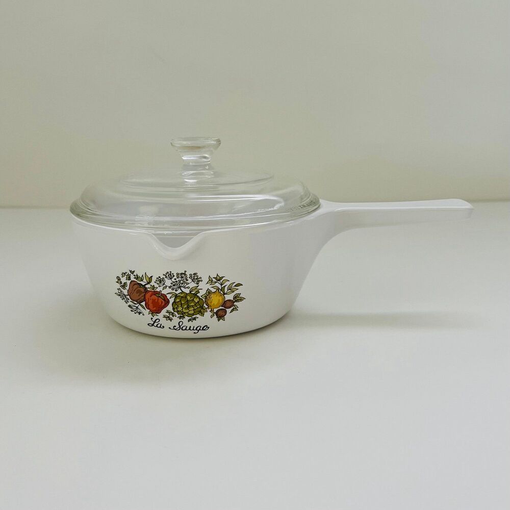 CORNINGWARE Spice o' Life P-82-B  Saucepan 1.5-pint Casserole Dish With Lid